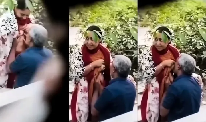 Desi Old Man Sucking Aunty Boobs Hidden Recording Video