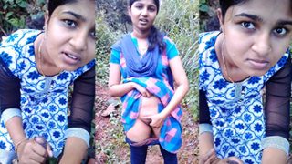 Tamil Teen Girl Outdoor Rubbing Pussy Sucking BF Dick